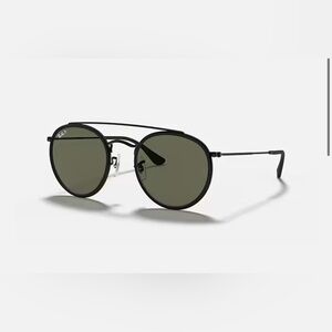 Ray-Ban Round Double Bridge Polished Black